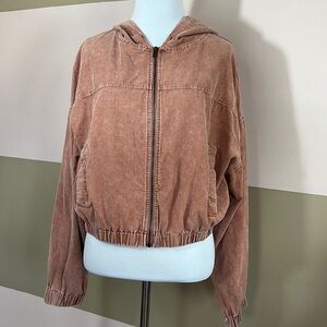 Cropped corduroy jacket size Medium